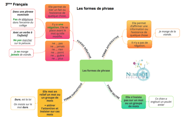 Les Formes De Phrase Le On Et Exercices Me